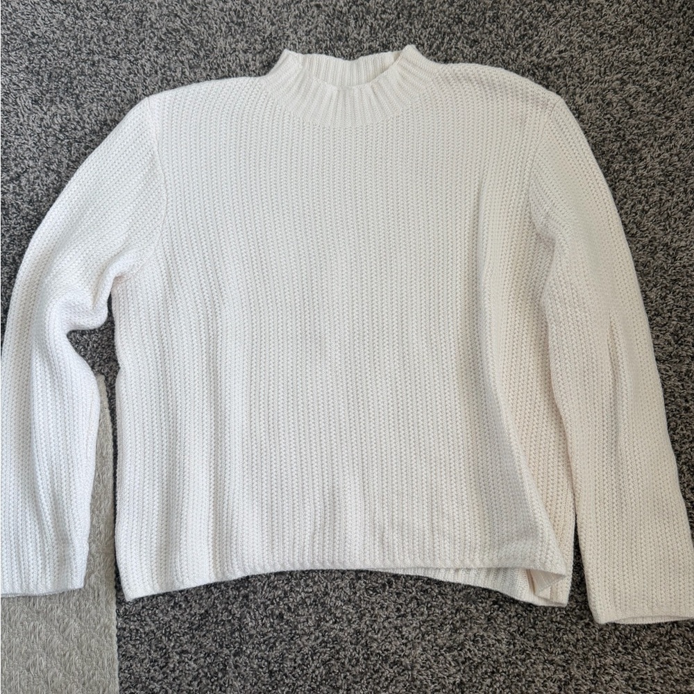 J. Crew Ivory Knit Sweater